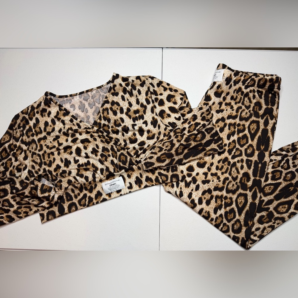 Leopard Print Matching Set | 2 Piece Outfit | Statement Set
